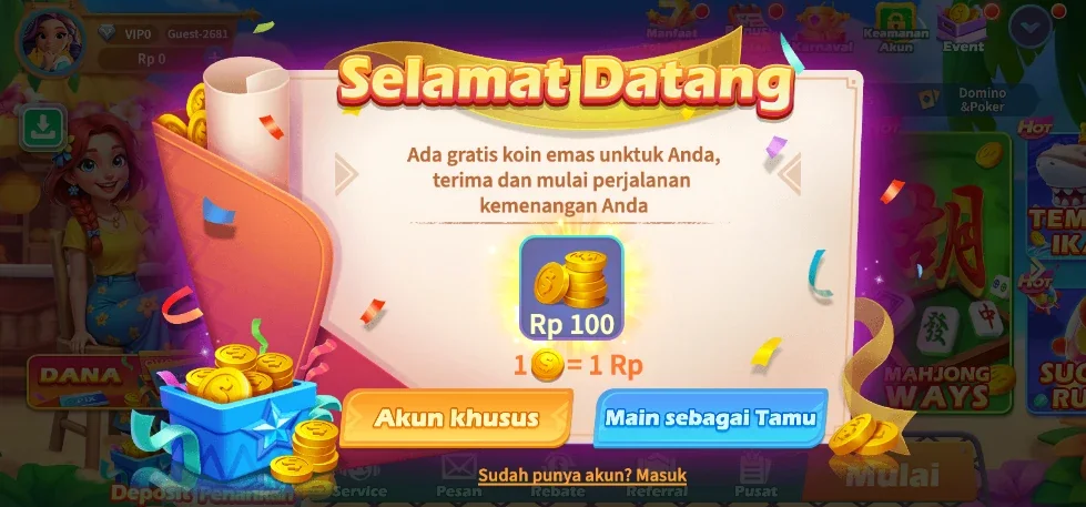 Tampilan Platform YYBET